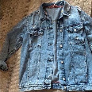 NWOT Free People Denim jacket sz M